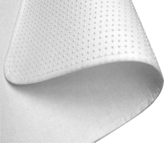 Princessmatras Beschermer -Matrasonderlegger-Antislip met noppen –1Persoons 80x200cm -Wit